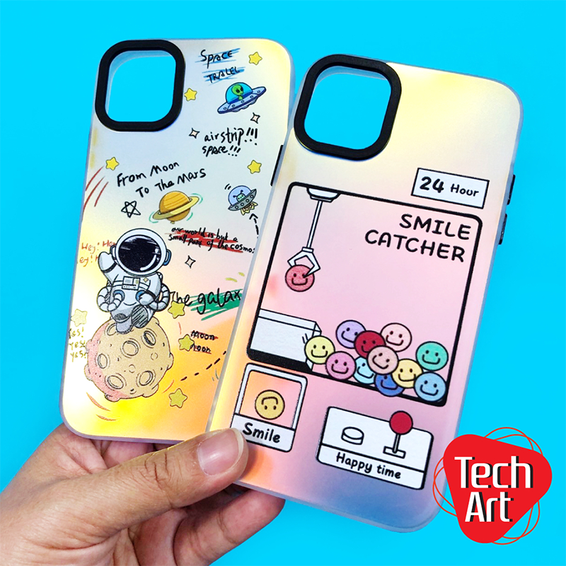 7+ 11 13 14 // Samsung A05s A15(5G) A25 A34 A55// Redmi 13c Realme 5i C53 C55เคสขอบนิ่มด้านหลังสีเงา