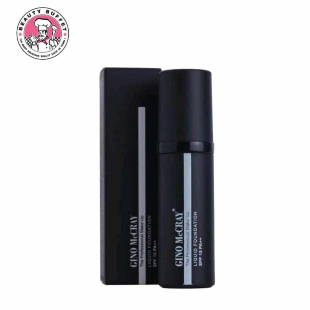 Beauty Buffet รองพื้นกล่องดำลิควิด Gino mccray the professional make up liquid foundation