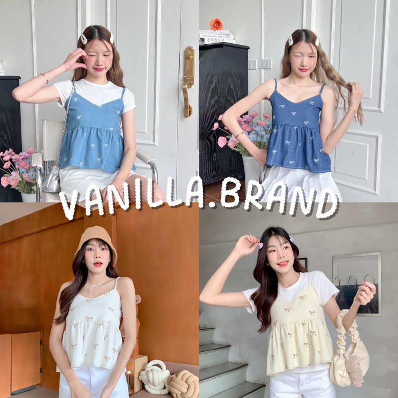 เสื้อสายเดี่ยวผ้ายีนส์