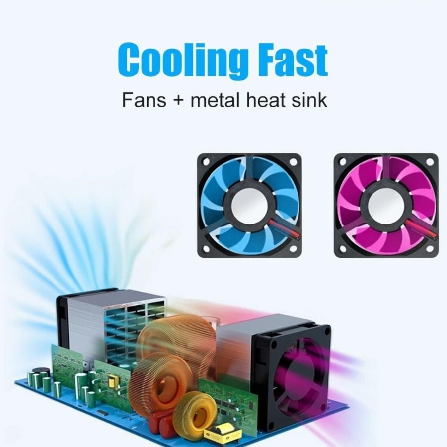 เครื่องแปลง ไฟแบตเตอรี่12V เป็นไฟฟ้าบ้าน 220V Inverter อินเวอร์เตอร์ 500 watt 2V to 220V. ราคาถูก - รูปที่ 5