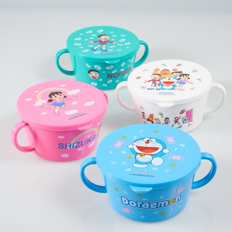 ชามบะหมี่โดราเอมอนและผองเพื่อน สีฟ้า/สีขาว/สีชมพู/สีเขียว #DORAEMON #ของพรีเมียม7-11