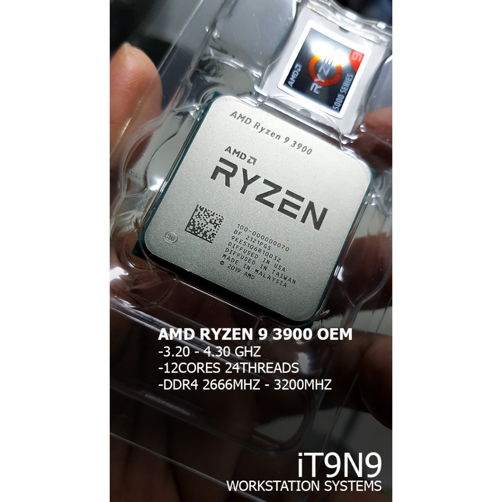 CPU Ryzen 9 3900 12Cores 24Threads ทำงาน 2D 3D Simulation Rendering สถาปัตยกรรม วิศวกรรม SolidWorks 