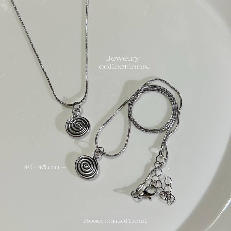 New (พร้อมส่ง)สร้อยคอเงิน โลหะผสม จี้หลายแบบ jewelry