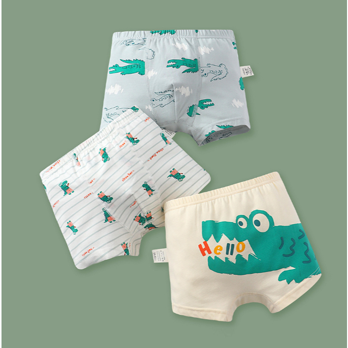 มาใหม่!! กางเกงในเด็กชาย ชุด 3 ตัว สินค้าเกรดพรีเมี่ยม ลายน่ารัก สดใส มีให้เลือกหลายแบบ พร้อมส่ง