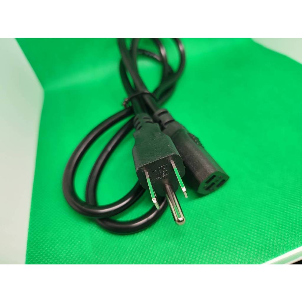 พร้อมส่ง สายไฟ AC สายไฟคอมพิวเตอร์ พาวเวอร์ซัพพลาย จอมอนิเตอร์ แบบหนา 1mm ความยาว 1.2เมตร