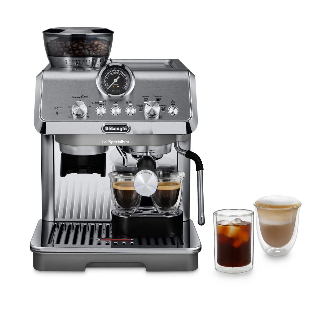 De'Longhi เครื่องชงกาแฟเอสเพรสโซ่พร้อมนวัตกรรมการชงกาแฟสกัดเย็น La Specialista Arte Evo รุ่น EC9255.