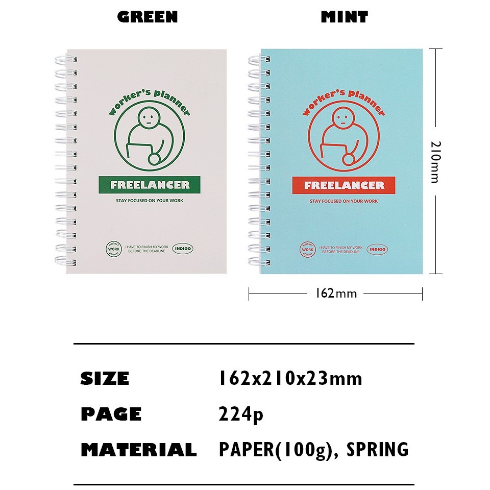 Worker’s Planner for Freelancer แพลนเนอร์วางแผนงานสำหรับฟรีแลนเซอร์ ราคา ถูกที่สุด ดีลบีเคเค แกลเลอรีภาพที่ 9