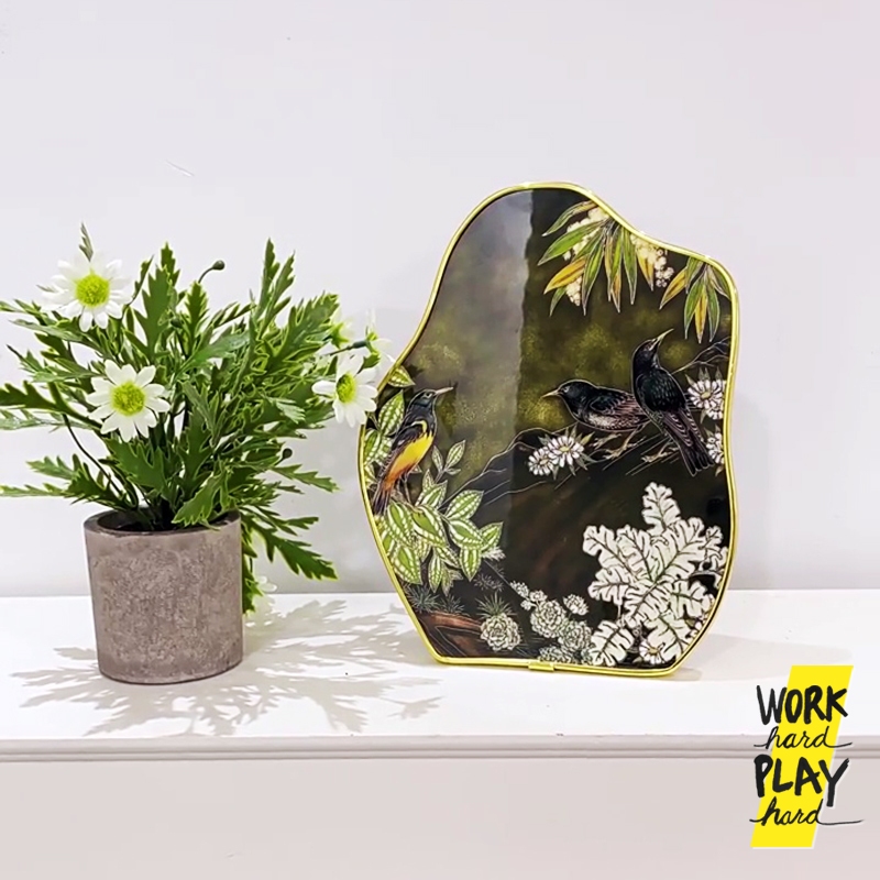 WHPH shop รูปนกพร้อมกรอบ แนว modern oriental ของตกแต่งบ้าน โรงแรม ออฟฟิศ ร้านกาแฟ คุณภาพส่งออก