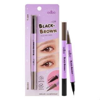 odbo OD3016 Black & Brown Duo Ink Liner อายไลเนอร์2หัว 2สี
