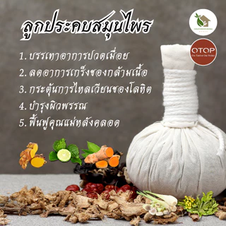 ลูกประคบสมุนไพร 100 กรัม【พร้อมส่ง 🍑 ส่งฟรี 】Thai Herbal Massage Ball ตำรับแพทย์แผนโบราณ
