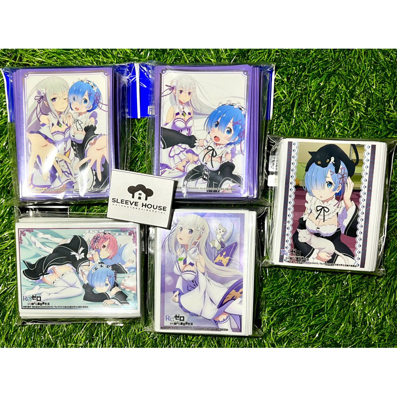 [Anime Bushiroad 0196] Sleeve Collection Re:Zero Rem , Ram , Emilia - สลีฟการ์ด,ซองการ์ด,ซองใส่การ์ด