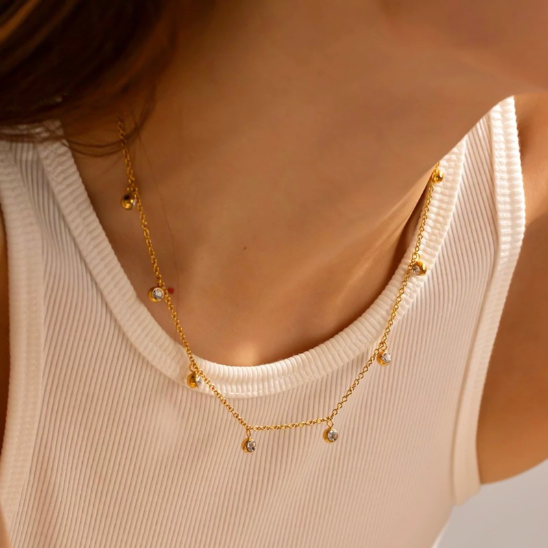 MERAKI. Emily Necklace (stainless steel)