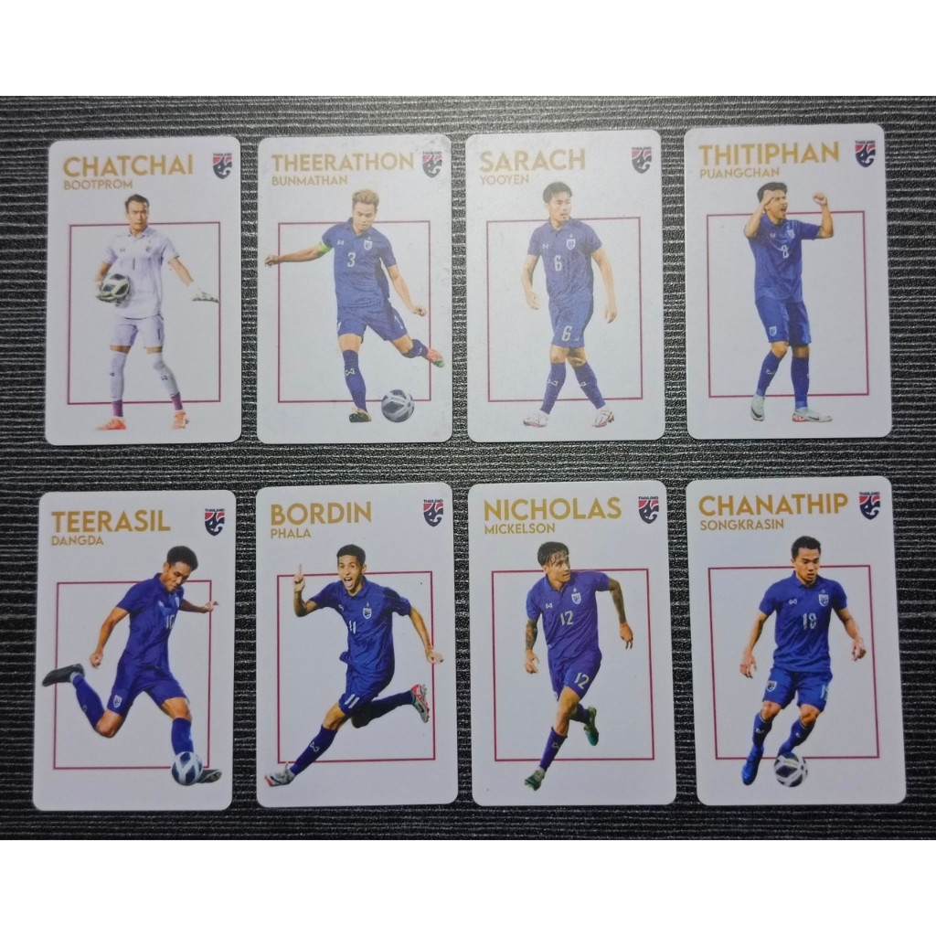ของแท้ การ์ดที่ระลึก ฟุตบอลทีมชาติไทย สิงค์โปร์ ลิมิเต็ด Thailand football national team Cards Limited Edition Officail