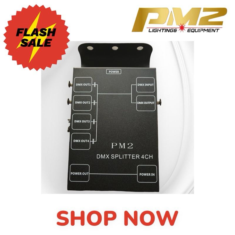 บูสเตอร์ dmx booster DMX  DMX splitter 4 CH Dmx