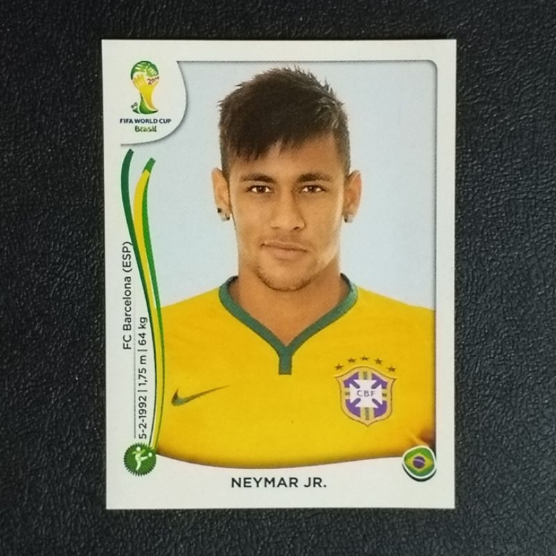 สติ๊กเกอร์นักฟุตบอล เนย์มาร์ NEYMAR JR. PANINI 2014 FIFA WORLD CUP BRASIL STICKERS COLLECTION