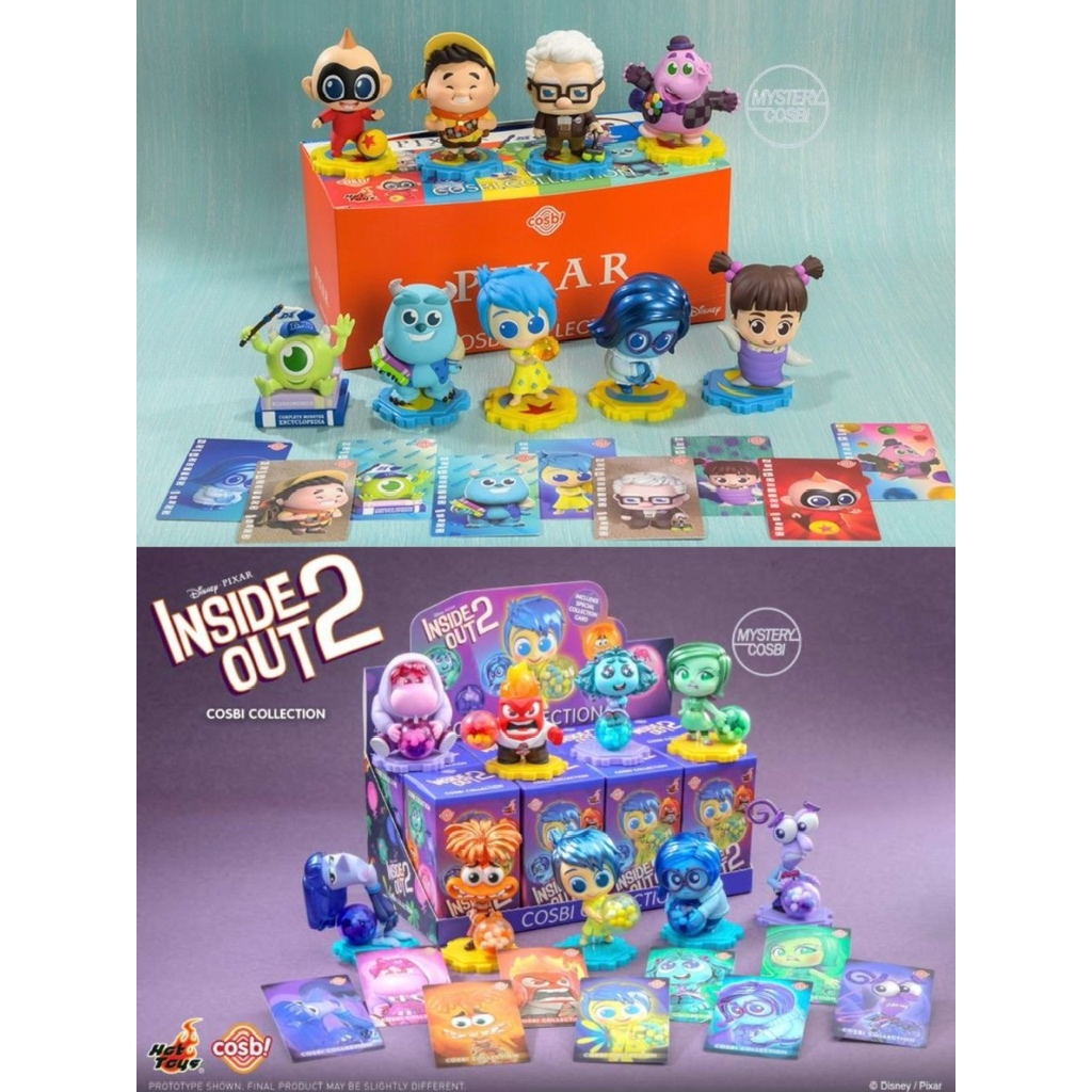 [แบบแยก] Hot Toys Cosbi Pixar series ลิขสิทธิ์แท้ 💙 CosBaby ของสะสม Disney Inside Out Monster inc Up