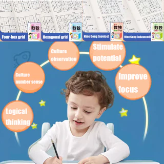 sudoku game หนังสือ ซูโดกุ เกมฝึกสมองสําหรับเด็ก 4*4 6*6 9*9