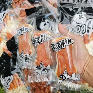 Dogfin ไก่อบแห้งขนาด 350 กรัม โปร 5 ถุง (1,750 กรัม) พร้อมของแถมเลือกได้ ขนมสำหรับสุนัขทุกสายพันธุ์