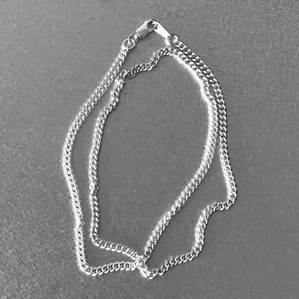 (necklace,เฉพาะสร้อย) : BOYISH NECKLACE SILVER925 /  สร้อยคอเงินแท้ สร้อยคอ สร้อยคอโซ่ | YOUR WISHLI