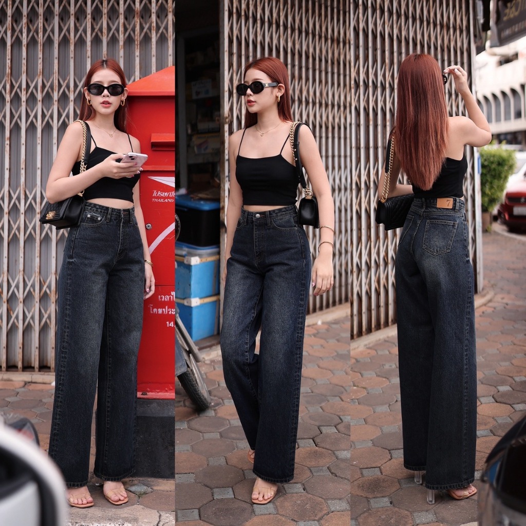 NUMBERSEVEN - N7063 DARK NIGHT DENIM PANTS