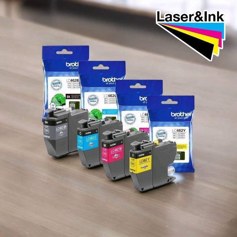 ตลับหมึก BROTHER LC462(แพ็คชุด 4สี/4ตลับ) และ LC462XL(แพ็คชุด 4สี/4ตลับ)
