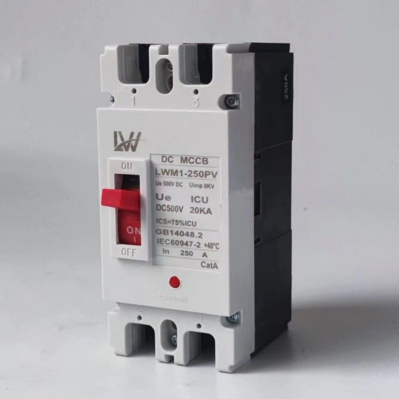 เบรกเกอร์ DC MCCB ขนาด 100A/150A/250A แบตเตอรี่เบรกเกอร์ Breaker Battery