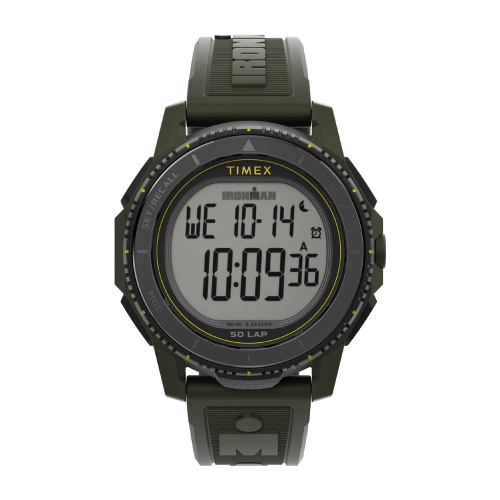 Timex TW5M58000 Ironman Digital Adrenaline 46mm Resin Strap Watch นาฬิกา นาฬิกาข้อมือ นาฬิกาข้อมือผู
