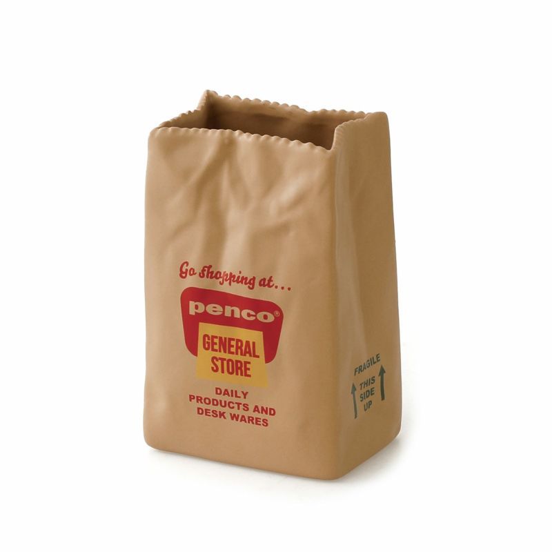 penco Brown Bag Stand (HDB079) / ที่ใส่ของอเนกประสงค์ ดีไซน์ถุงกระดาษ แบรนด์ penco จากประเทศญี่ปุ่น
