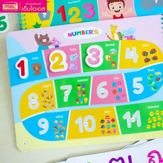 MISBOOK หนังสือ Pull & Stick Shadow Matching ตีนตุ๊กแก ภาพเงา มีให้เลือก 2 ชุด