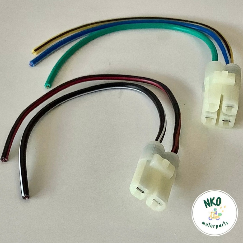 ปลั๊กต่อกล่อง CDI TENA-RS (2 ปลั๊ก 5 สาย) ปลั๊คสายต่อกล่องไฟ บีท โนวา เทน่า 5 เกียร์ ซีดีไอ cdi plug (ส่งฟรี-ส่งไว)