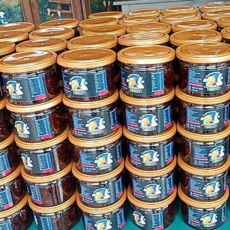 🌶 น้ำพริกเผากุ้ง จันทร์เจ้า 🦐 200g. น้ำพริก โฮมเมด สูตรโบราณ กว่า50ปี จาก จันทบุรี น้ำพริกเผา พริกเผา เครื่องปรุง - รูปที่ 3