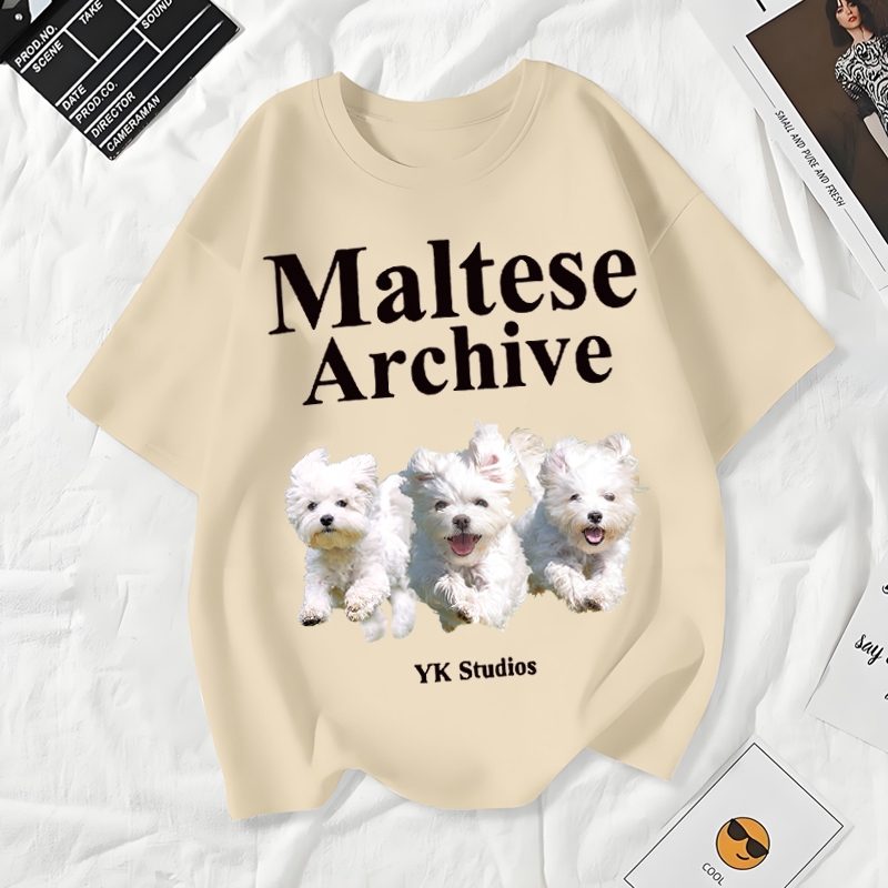 Cosco เสื้อยืดผู้หญิงสาวลายการ์ตูนน่ารักโอเวอร์ไซส์ A160