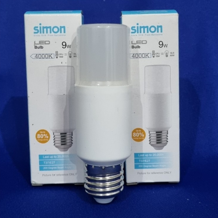Simon หลอดไฟ LED Stick ขั้วE27 9W 10W 9Wแสงวอร์มไวท์(4000K) ปลอดภัยต่อดวงตา