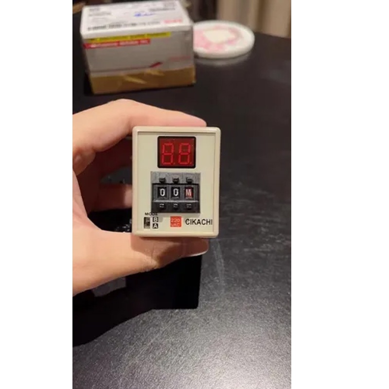 ไทเมอร์ดิจิตอล AH3D-DM CIKACHI ชิคาชิ  ( แถมฟรีซ็อกเก็ต ) ไทมเมอร์ TIMER คุณภาพสูง ( 0.01 วินาที – 990 ชั่วโมง )
