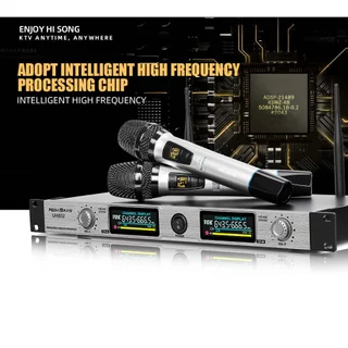 NEW BAXS UH802/SH802 ไมโครโฟนไร้สายแบบหนึ่งต่อสอง ระยะ 150 ม. ประสิทธิภาพเวทีเสียงที่ดี 100% COD