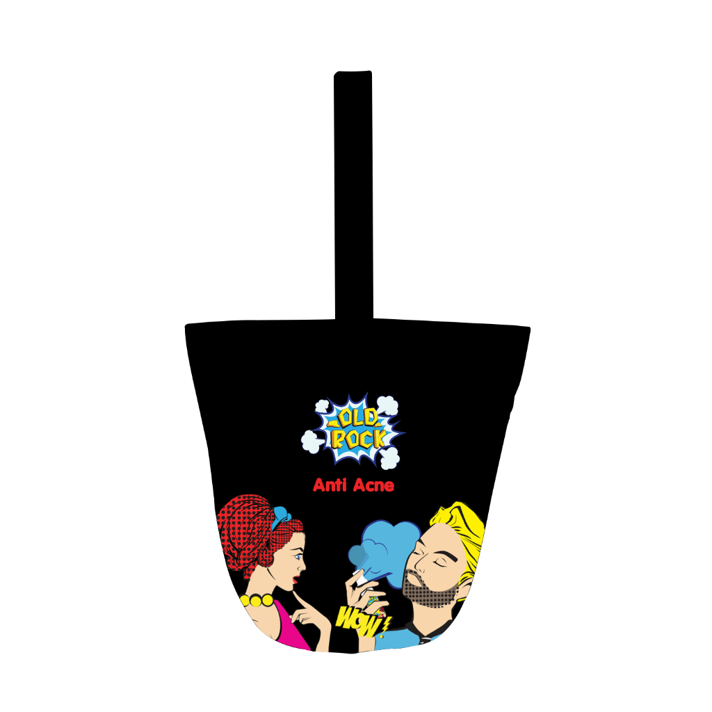 OLDROCK กระเป๋าผ้าแบบหนา แบรนด์ OldRock มี 2สี(ดำ/เหลือง)