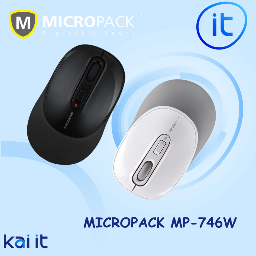 MOUSE (เมาส์ไร้สาย) MICROPACK MP-746W  SILENT Multi – MODE Wireless Mouse