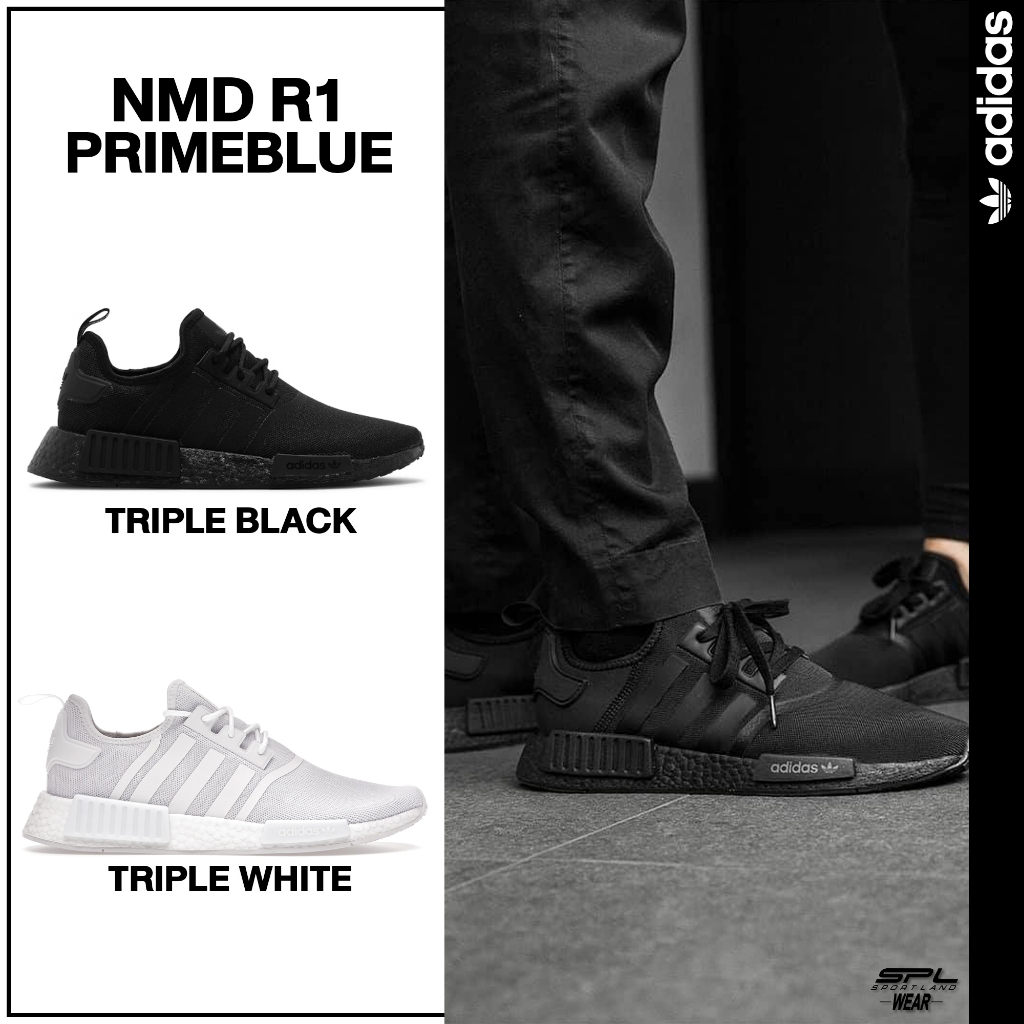 Adidas Collection อาดิดาส รองเท้าผ้าใบ รองเท้าลำลอง OG M NMD_R1 Primeblue GZ9256 / GZ9259 (4600) EOS