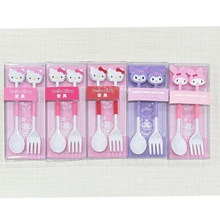 ช้อน ส้อม พลาสติก อันเล็ก ลายหัวตัวการ์ตูน