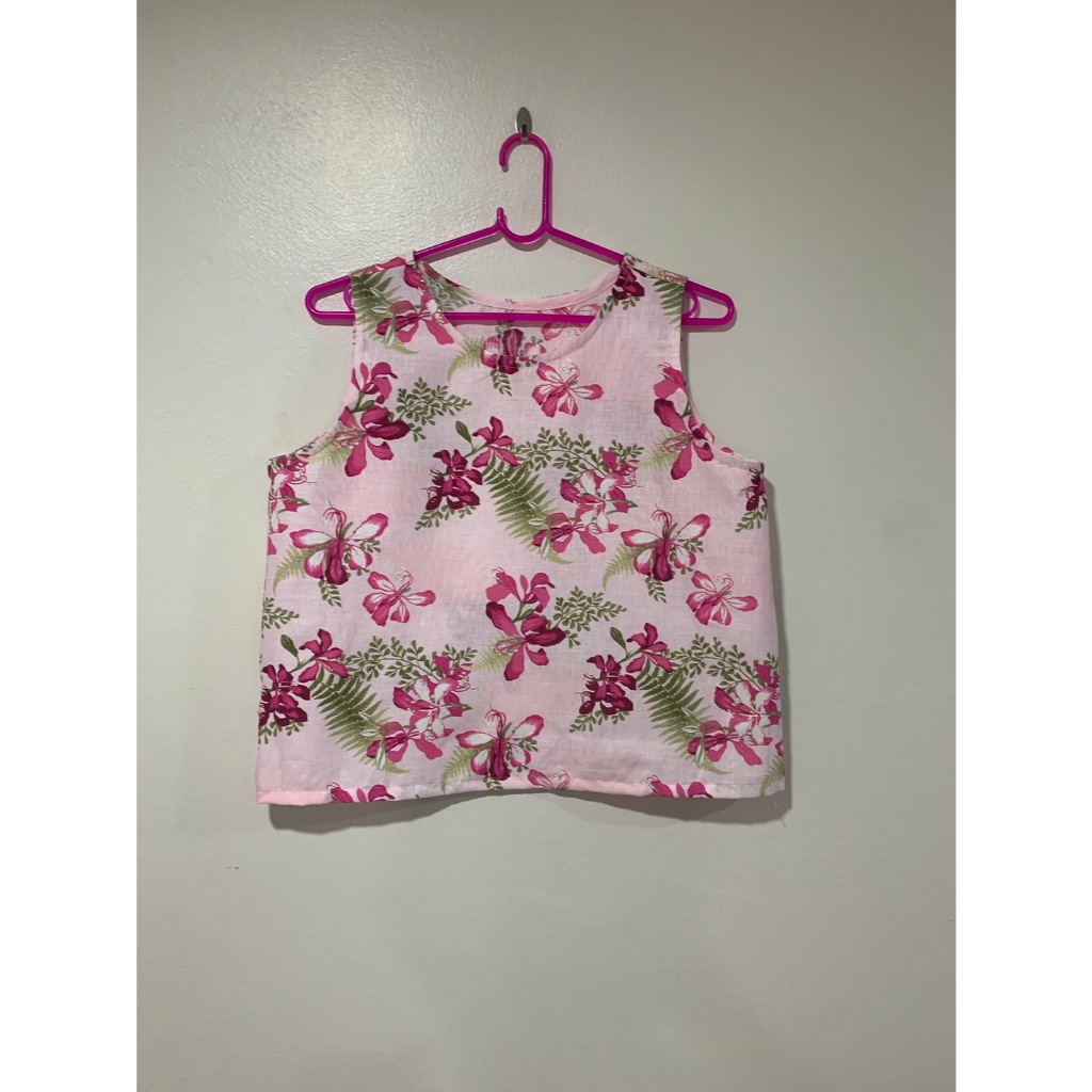 [ผ้าลินิน][อก 38” ยาว 20”] เสื้อแขนกุด ผ้าลินิน มีหลายลาย เลือกได้ตรงคำสั่งซื้อครับ