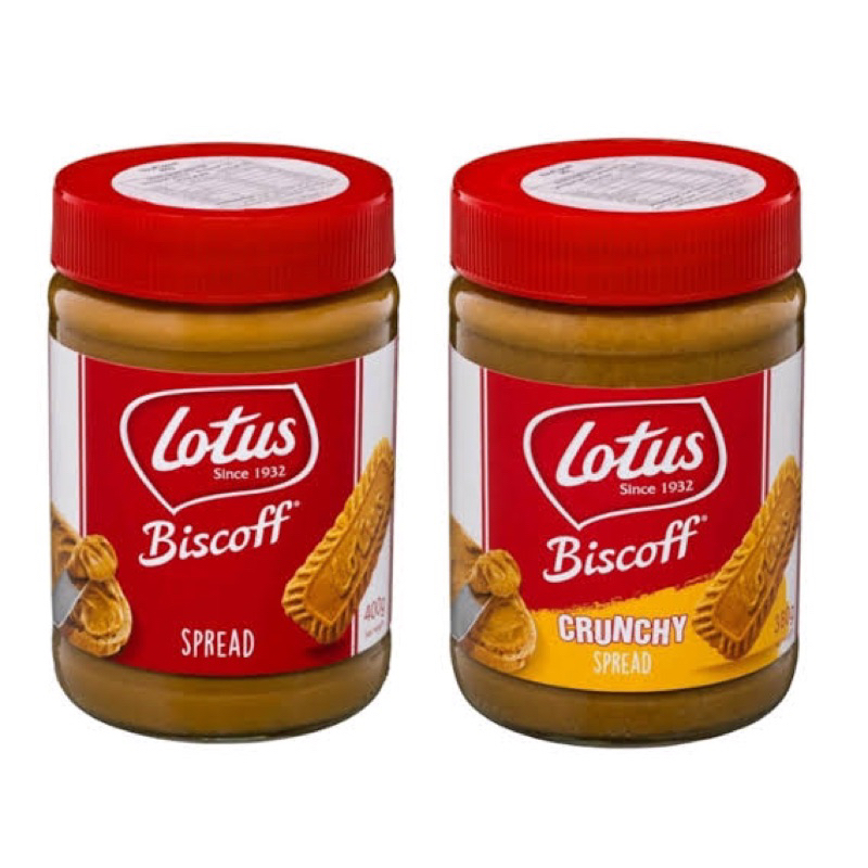 Lotus Biscoff spread smooth / crunchy 400g. นำเข้าจากเบลเยี่ยม 🇧🇪 fl สเปรด บิสคอฟ ทาขนมปัง ผสมบิสกิต