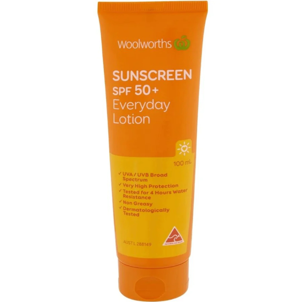 พร้อมส่ง Woolworths Sunscreen Everyday Tube Spf 50+ 100ml. Exp.2027