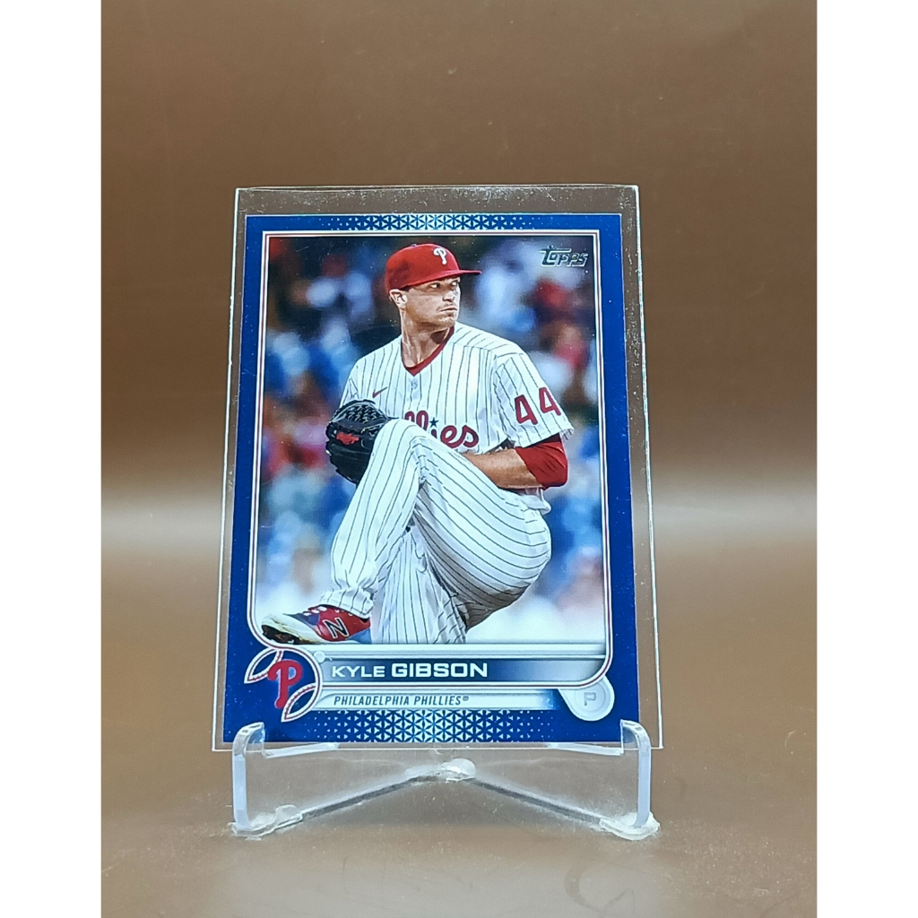 2022 Topps Series 1 Baseball Royal Blue Philadelphia Phillies Kyle Gibson N.57