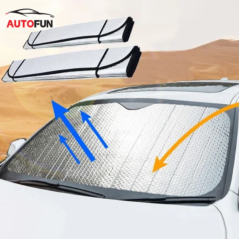 บังแดดหน้ารถยนต์ ม่านหน้ารถ ที่บังแดดรถยนต์ 1 ชิ้น สินค้าอุปกรณ์ในรถ