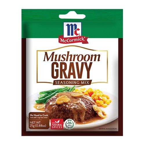 ผงทำเกรวี่รสเห็ด ซอสเกรวี่ รสเห็ด Mushroom Gravy Seasoning Mix McCormick ขนาด 25 กรัม