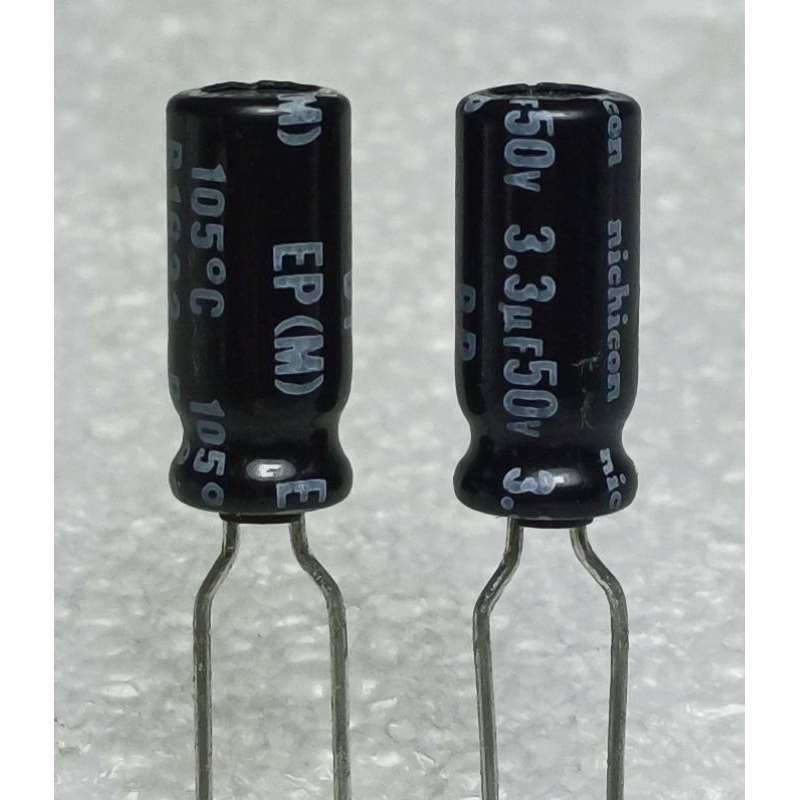 Nichicon VP BP 3.3uf 50v Bipolar Capacitor ตัวเก็บประจุ ชนิด ไม่มีขั้ว