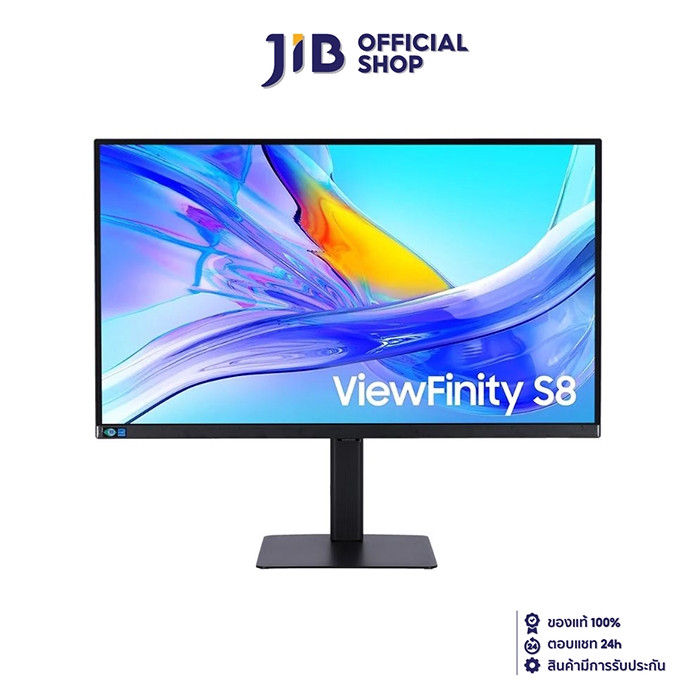 MONITOR (จอมอนิเตอร์) SAMSUNG VIEWFINITY S8 S80UD LS27D804UAEXXT - 27" IPS 4K 60Hz KVM USB-C