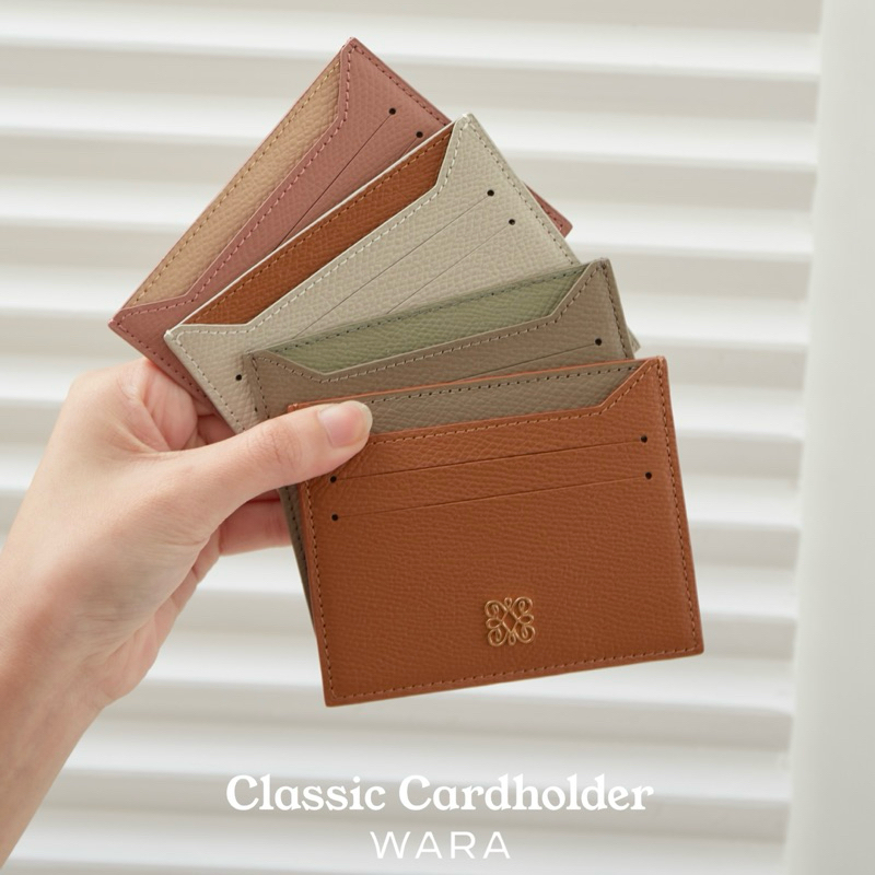 พร้อมส่ง WARA Classic Cardholder✨ หนังวัวแท้ Epsom Leather