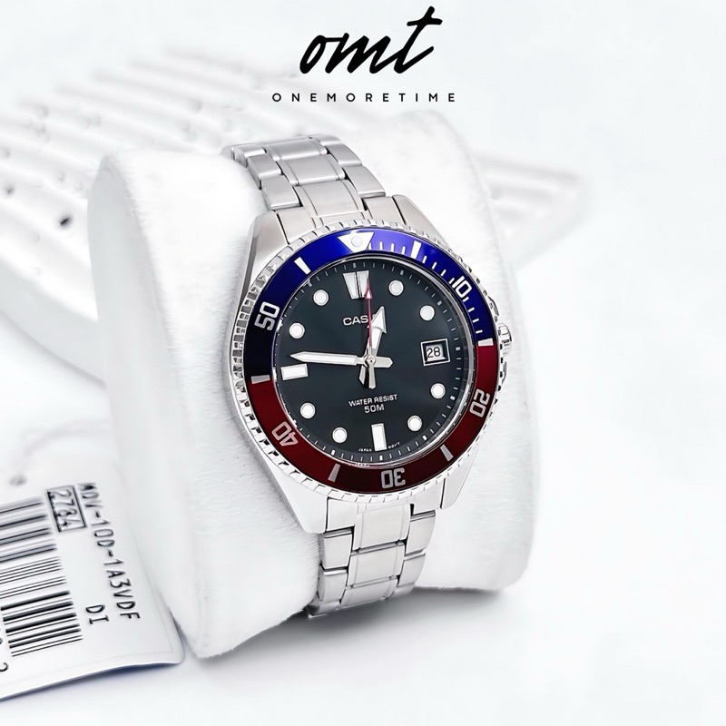 นาฬิกาข้อมือ CASIO MDV-10D-1A3VDF (38.5mm) กันน้ำ 5 ATM ประกันศูนย์ CMG 1 ปี