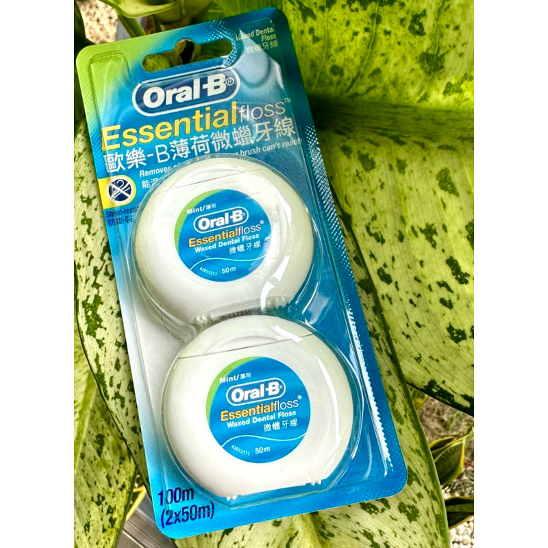 ไหมขัดฟัน Oral-B Mint ออรัลบี ของแท้ ถูกที่สุด แพ็คคู่ ผลิตกันยายน 2023